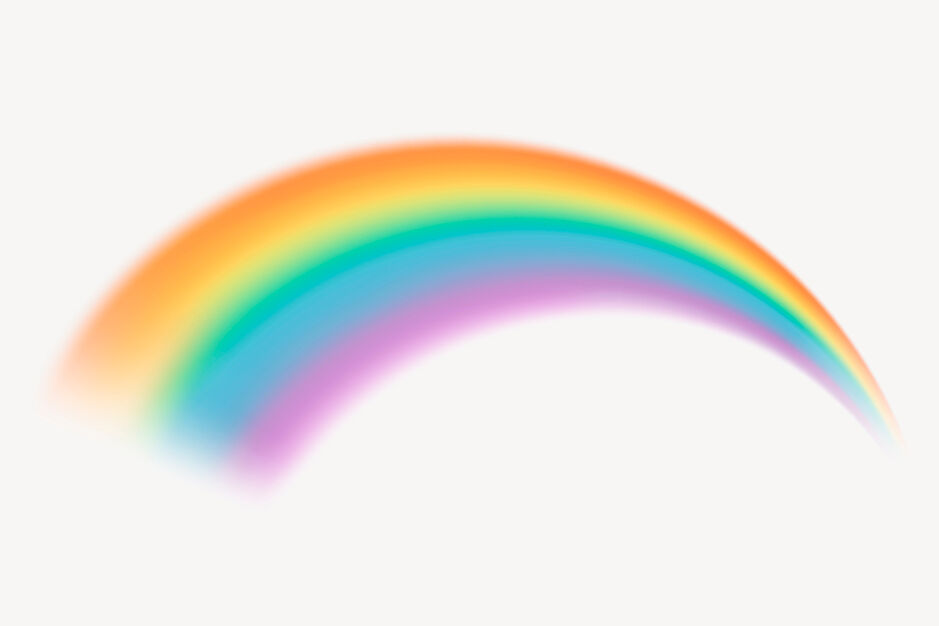 Schöner Regenbogen, bunte Grafik