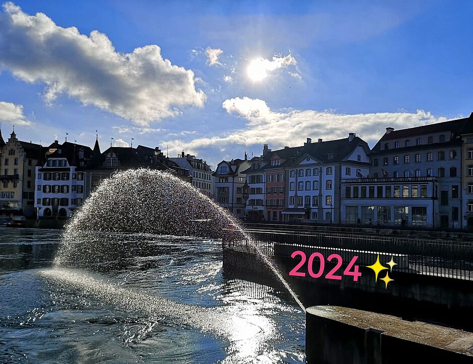 Foto Reussufer Luzern